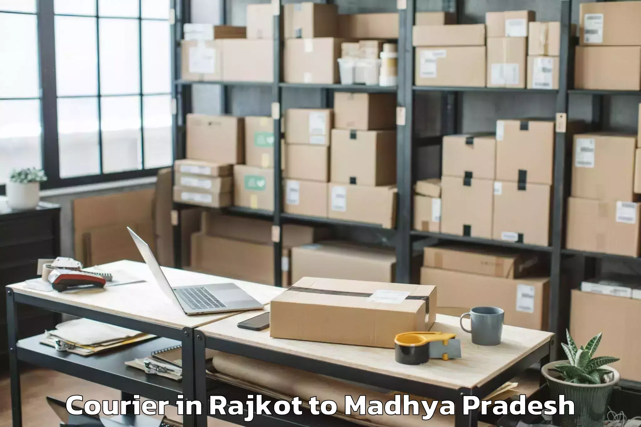 Hassle-Free Rajkot to Dhamnod Courier